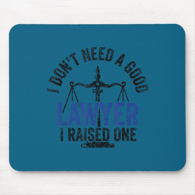 Mousepad Eu não preciso de um bom advogado, eu criei uma le (Frente)