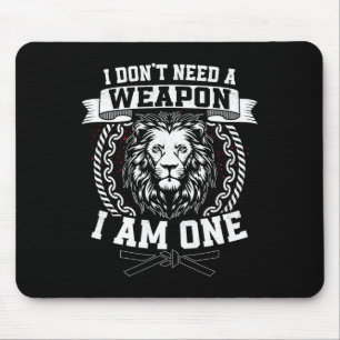 Mousepad Eu Não Preciso De Uma Arma Eu Sou Um Karateka Kara