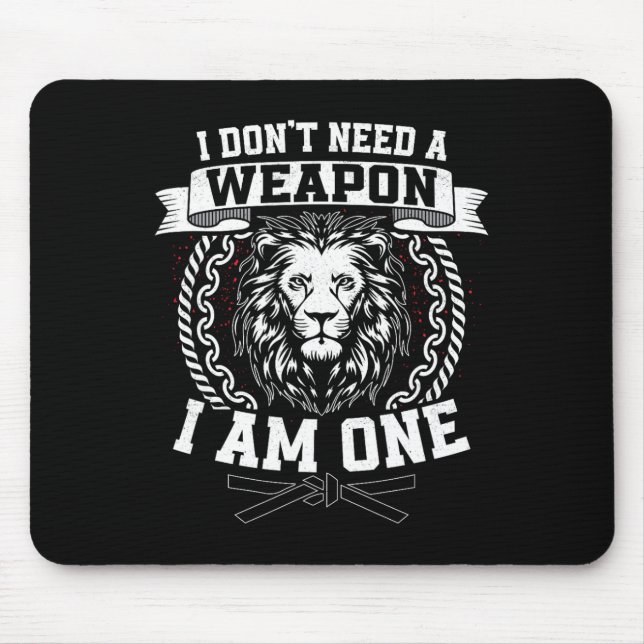 Mousepad Eu Não Preciso De Uma Arma Eu Sou Um Karateka Kara (Frente)