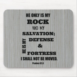 Mousepad Eu não serei verso movido da bíblia