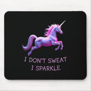 Mousepad Eu não suo o trabalho do ginásio engraçado no Unic