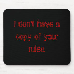 Mousepad Eu não tenho uma cópia de suas regras