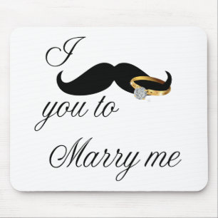 Mousepad Eu o bigode... para me Casado