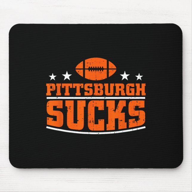 Mousepad Eu Odeio Pittsburgh Design Men Mulheres Engraçadas (Frente)