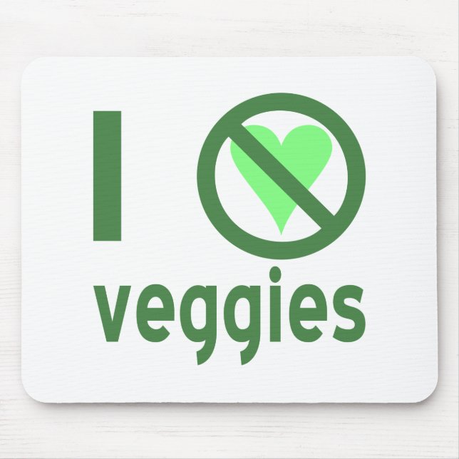 Mousepad Eu Odeio Veggies (Frente)