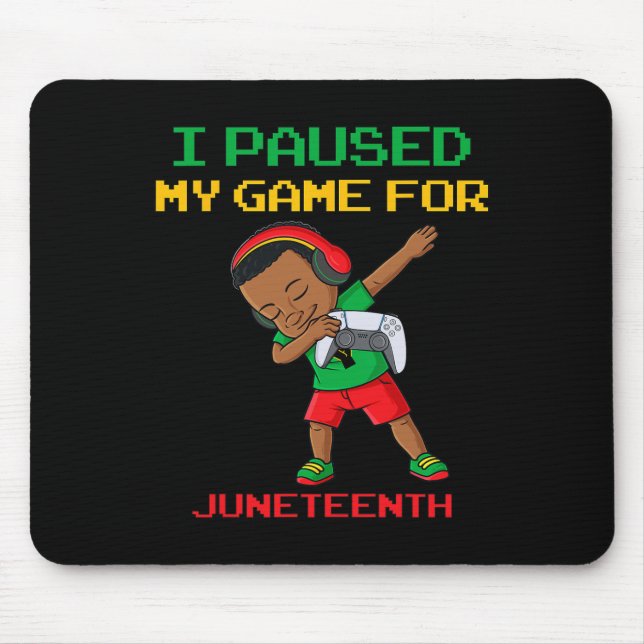Mousepad Eu Pausei Meu Jogo Para A Décima Sétima Crianças B (Frente)
