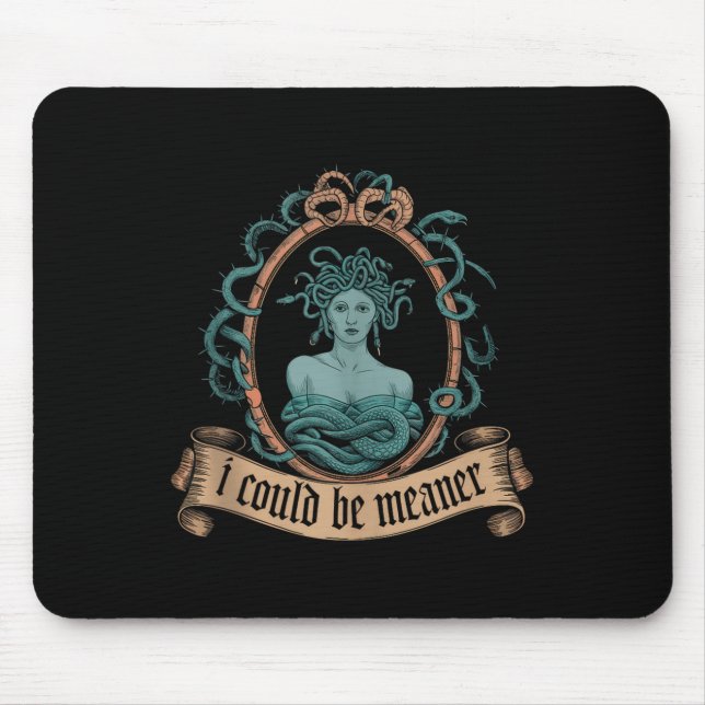 Mousepad Eu Poderia Ser O Meanso Medusa Mídia Grega No Dia  (Frente)
