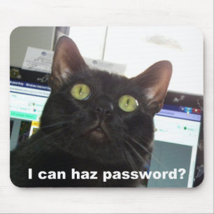 Mousepad Eu posso gato da senha de Haz