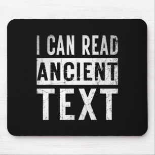 Mousepad Eu Posso Ler Texto Antigo Engraçado Manuscrito Mãe