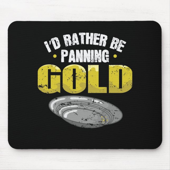 Mousepad Eu Preferencialmente estar a fazer sammeln Dourado (Frente)