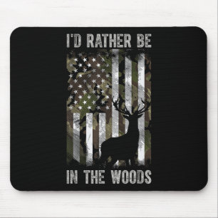Mousepad Eu Preferencialmente Na Floresta Caçando Camo Usa 