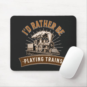 Mousepad Eu Preferencialmente Tocando Comboios De Vapor Mot