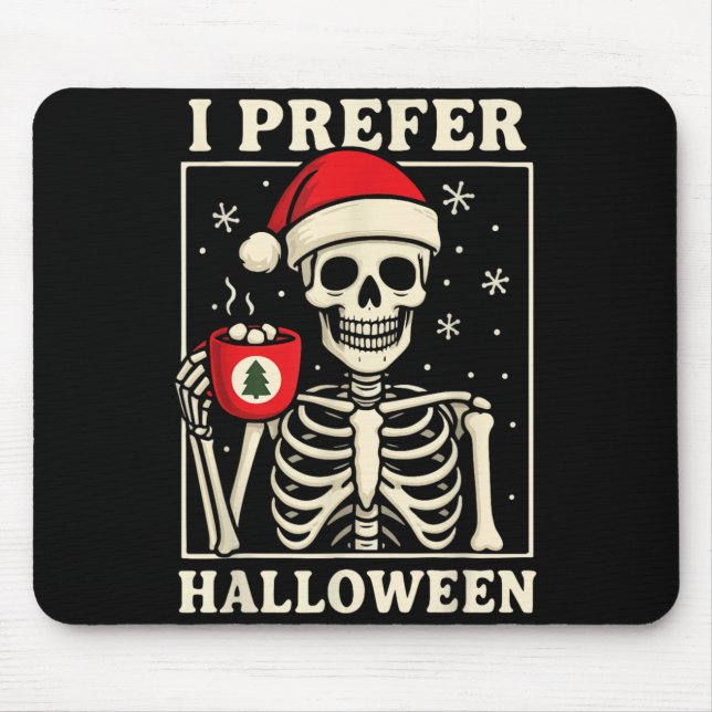 Mousepad Eu Prefiro o Halloween (Frente)