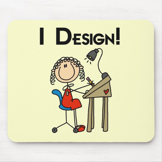 Mousepad Eu projeto o camiseta e os presentes (Frente)