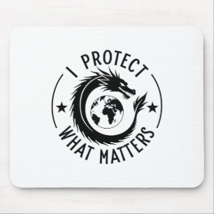 Mousepad Eu Protego Que É O Dragão-Vedante-Terra