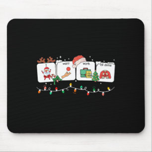 Mousepad Eu Quero Trabalhar Todos Os Sinais Feitos Falar Id
