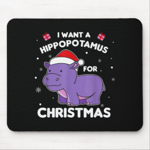 Mousepad Eu Quero Um Hiptamus Para O Natal Quadris Doces