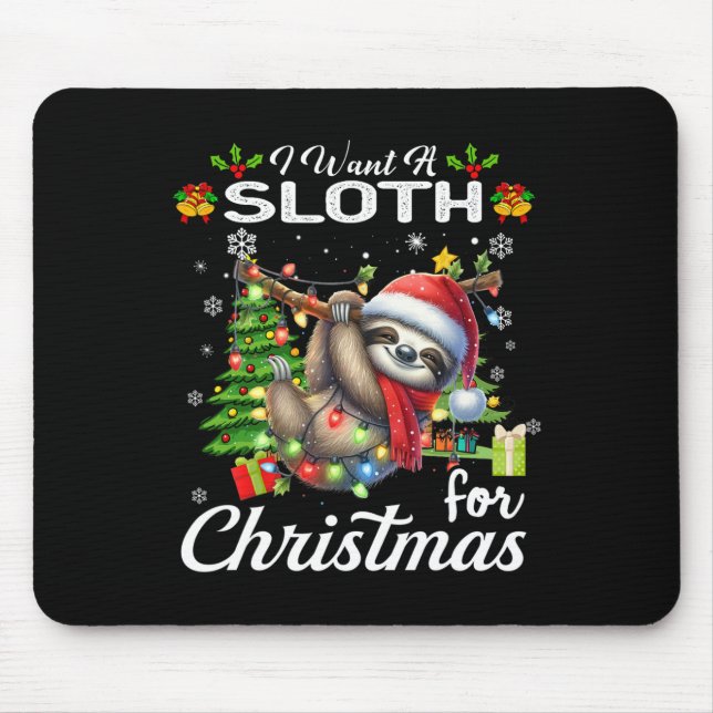 Mousepad Eu Quero Uma Lama Para Os Presentes De Natal (Frente)