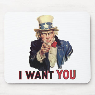 Mousepad Eu quero você, EUA/EUA, SAD