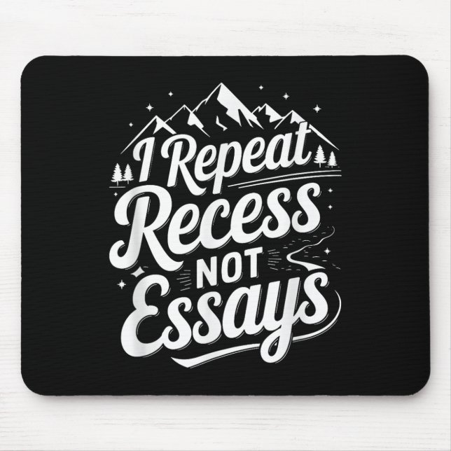 Mousepad Eu Repito Intervalo Não Ensaios _1 (Frente)