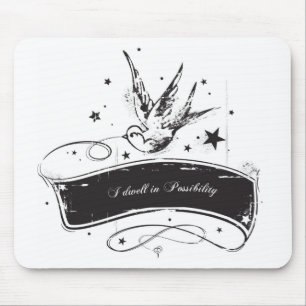 Mousepad "Eu resido na possibilidade "
