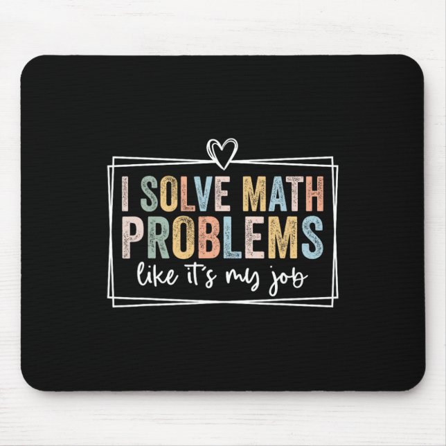 Mousepad Eu Resolvo Problemas de Matemática Como Se Fosse M (Frente)