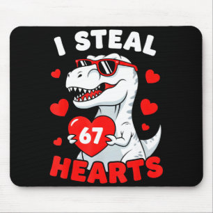 Mousepad Eu Roubo 67 Corações Engraçado 67 Dia dos Namorado