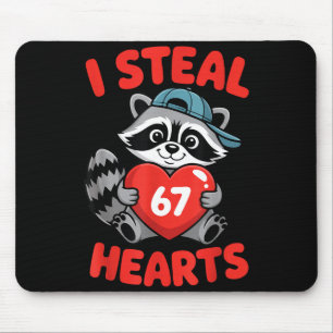 Mousepad Eu Roubo 67 Corações Engraçado 67 Dia dos Namorado