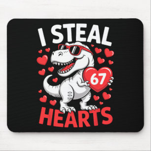 Mousepad Eu Roubo 67 Corações Engraçado 67 Dia dos Namorado