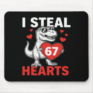 Mousepad Eu Roubo Corações 67 Dia dos Namorados 67 Meme 6 7