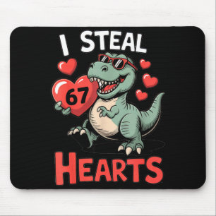 Mousepad Eu Roubo Corações 67 Dia dos Namorados 67 Meme 6 7