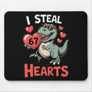 Mousepad Eu Roubo Corações 67 Dia dos Namorados 67 Meme 6 7