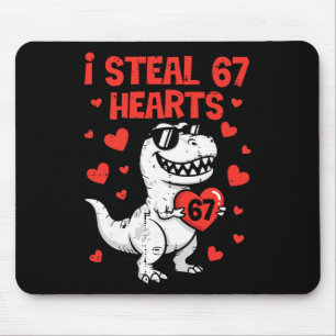Mousepad Eu Roubo Corações Dino Meninos Dinossauro Dia dos 