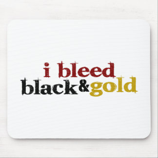Mousepad Eu sangro o preto e o ouro