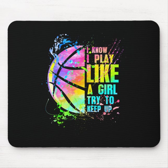 Mousepad Eu Sei Que Brinco Como Uma Garota Tentando Continu (Frente)