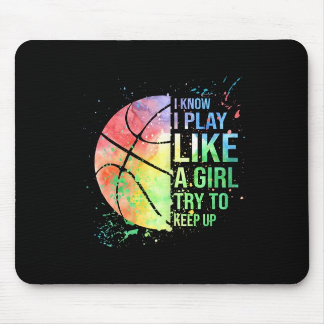 Mousepad Eu Sei Que Brinco Como Uma Garota Tentando Continu (Frente)