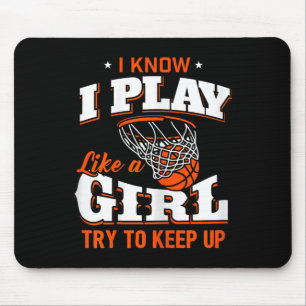 Mousepad Eu Sei Que Eu Toco Como Uma Garota - Garota De Bas