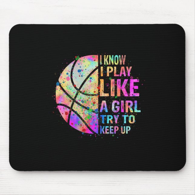 Mousepad Eu Sei Que Eu Toco Como Uma Garota Tentando Contin (Frente)