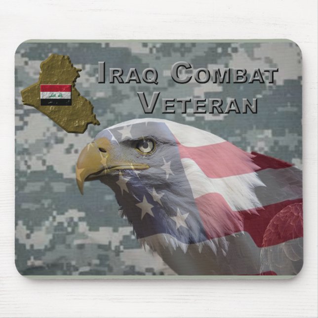 Mousepad Eu Servi - Irag Combat Veteran (Frente)