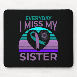 Mousepad Eu Sinto Falta Da Minha Irmã Cardíaca Fita Sensaçã