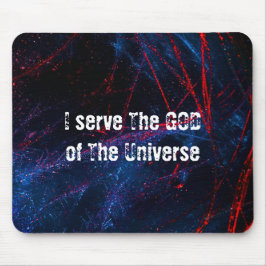 Mousepad Eu sirvo ao Deus do universo