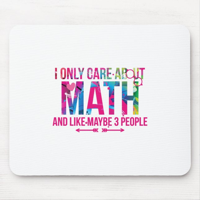 Mousepad Eu Só Me Preocupo Com Matemática E Talvez 3 Pessoa (Frente)