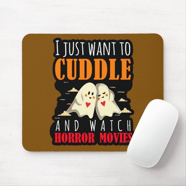 Mousepad Eu Só Quero Amarrar E Ver Filmes Horrores (Com mouse)
