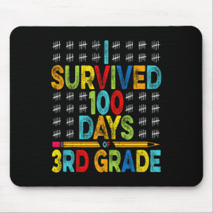 Mousepad Eu Sobrevivi 100 Dias De 3º Grau 100º Dia De Esquo