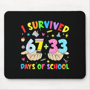 Mousepad Eu Sobrevivi 100 Dias De Escola 67 Engraçado 6 7 M