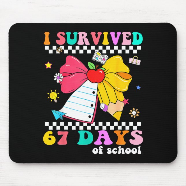 Mousepad Eu Sobrevivi 67 Dias De Caderno De Professores E  (Frente)