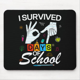 Mousepad Eu Sobrevivi 6 7 Dias De Escola Com Mãos Meme Engr