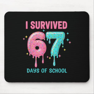 Mousepad Eu Sobrevivi a 67 Dias De Escola Engraçado 67 Prof