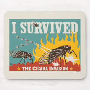 Mousepad Eu Sobrevivi à Invasão de Cicada