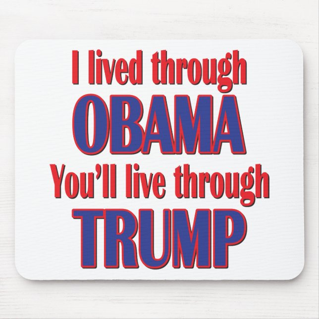 Mousepad Eu sobrevivi a Obama (Frente)